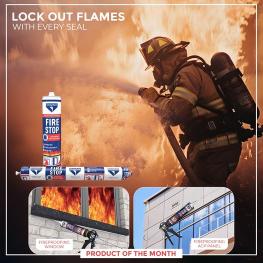 Lock out flames with Dolphin Fire Stop! 🛡️ Your go-to for fireproofing ACP panels and windows with superior protection